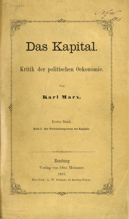 Umschlag der Erstausgabe 1867